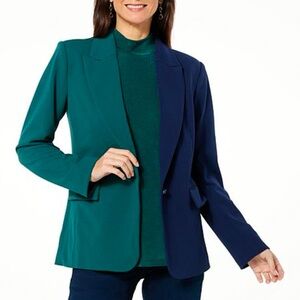 COLORBLOCK LINES BLAZER